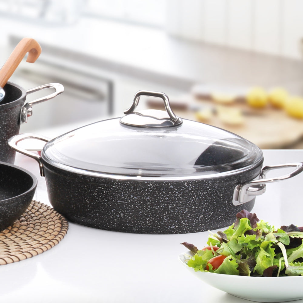 Falez Black Line Shallow Casserole 24cm