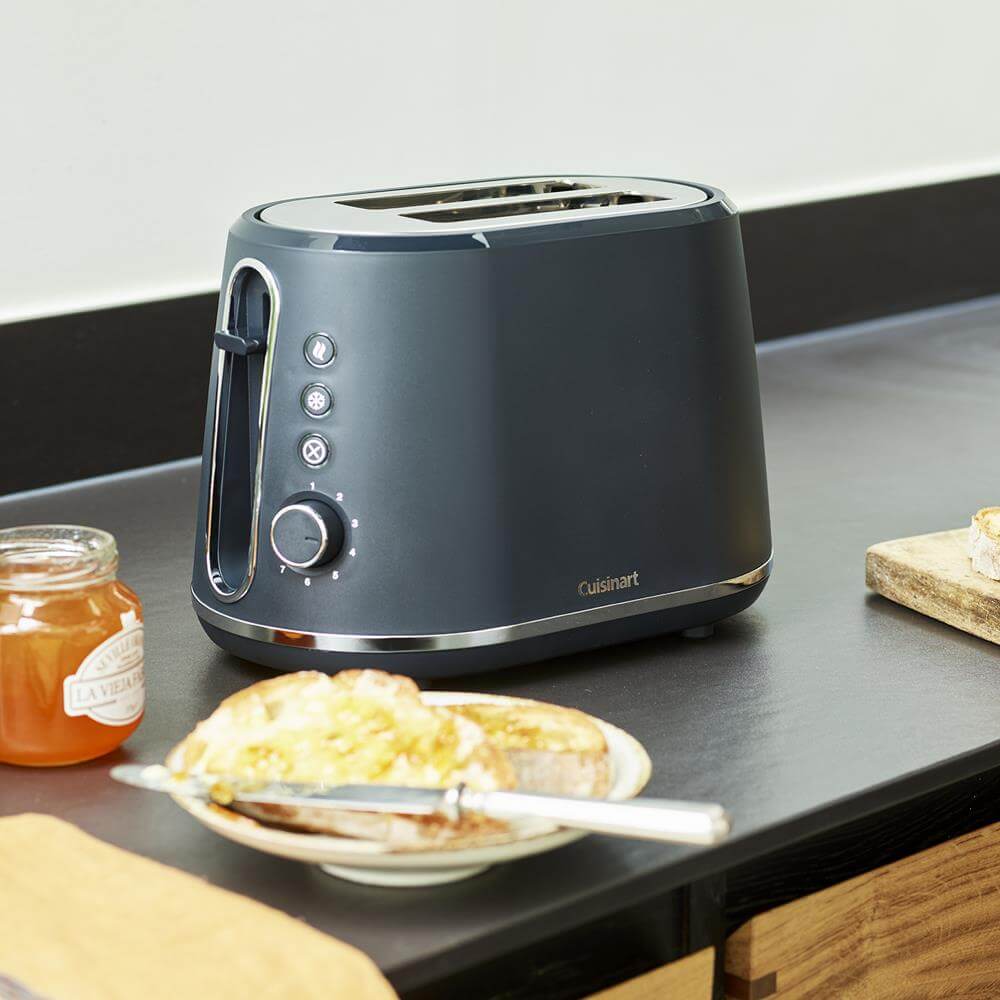Cuisinart 2 Slice Toaster, 7 Toast Levels, Slate Grey, 1000W