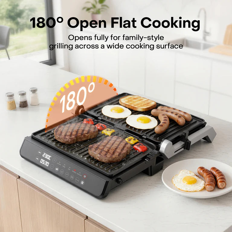 Nutricook Contact Grill NC-CG240 | 2000W | 5 Smart Cooking Modes
