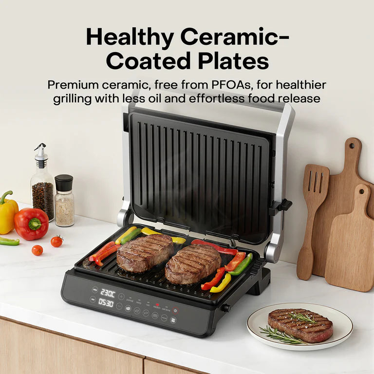 Nutricook Contact Grill NC-CG240 | 2000W | 5 Smart Cooking Modes