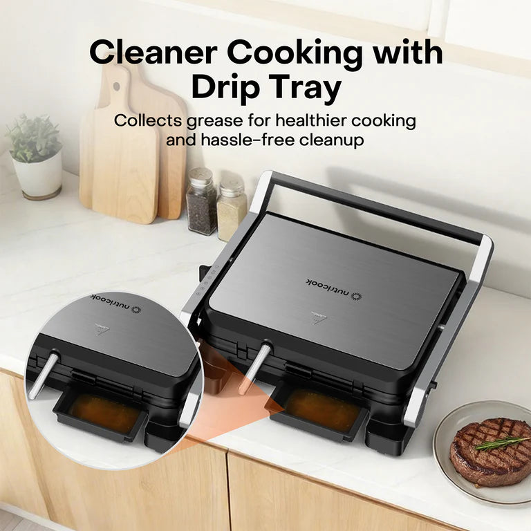 Nutricook Contact Grill NC-CG240 | 2000W | 5 Smart Cooking Modes