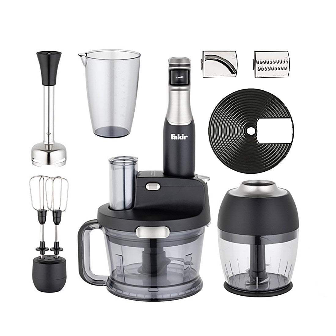 Fakir Blender Set Speed Multi Black&Silver,1000W