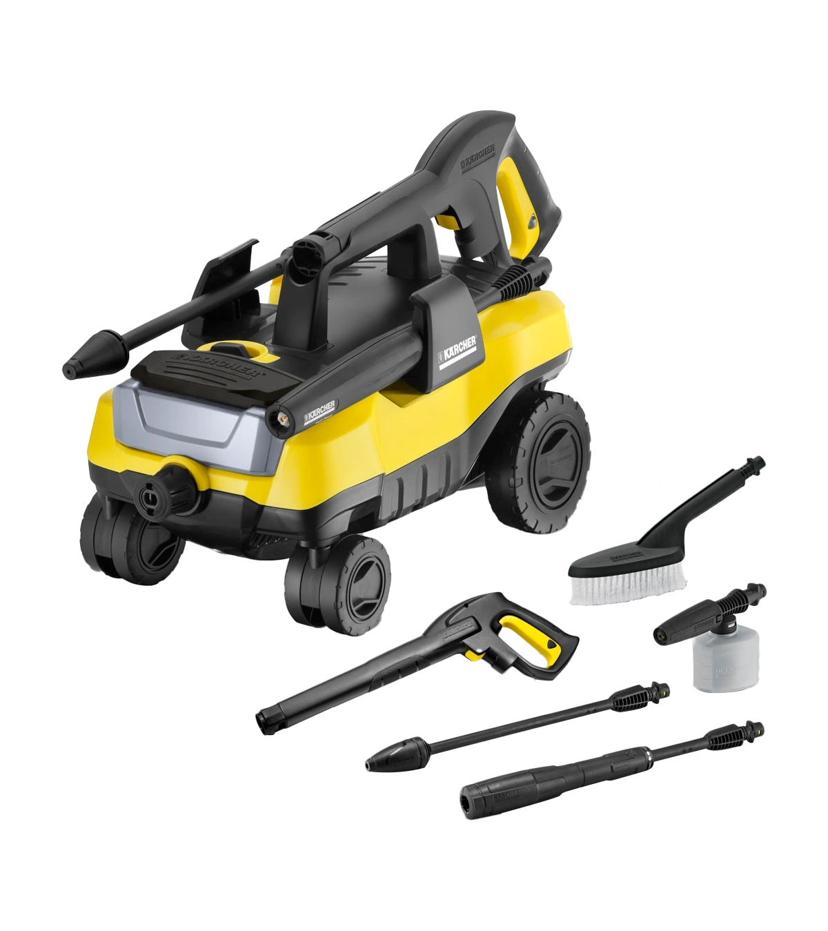 Karcher 1600W K3 Follow-Me Portable High Pressure Washer Yellow and Black