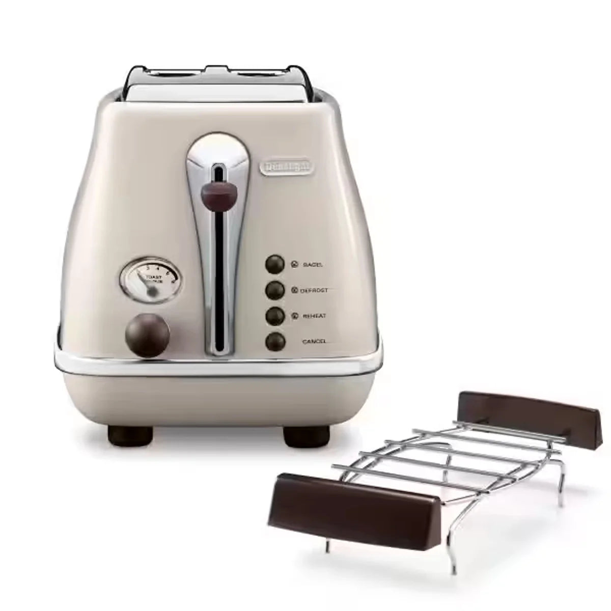 Delonghi Toaster With Vintage Design 2-Slice Capacity And 900W