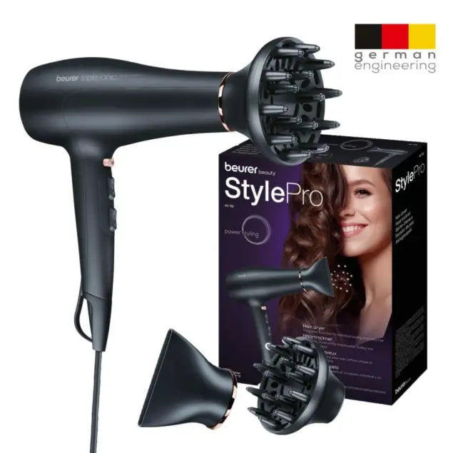 Beurer HC 50 Hair Dryer 2200W Ionic Technology & Shine