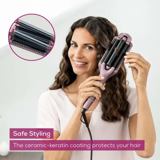 Beurer HT 65 Wave Styler 4-in-1 Curling Tool with Ceramic Coating