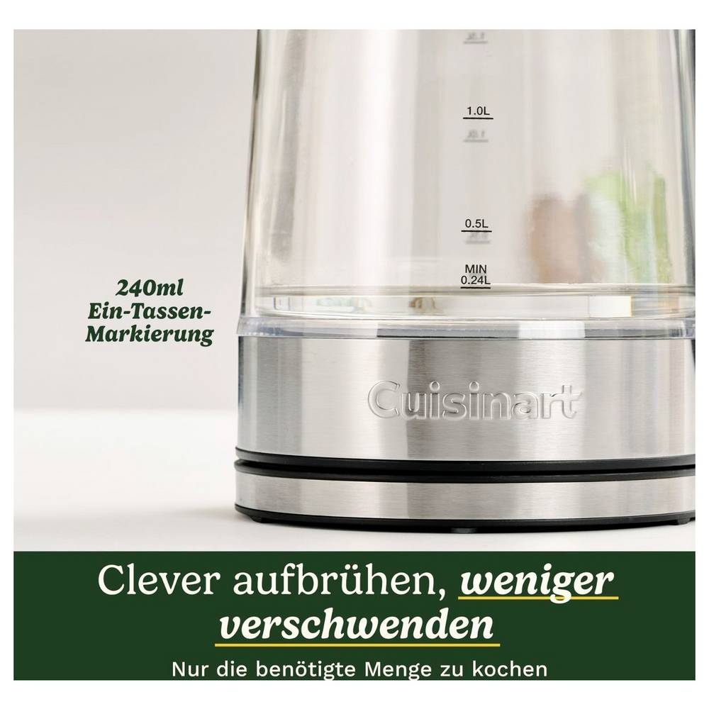 Cuisinart Glass Kettle Single Wall 1.5L
