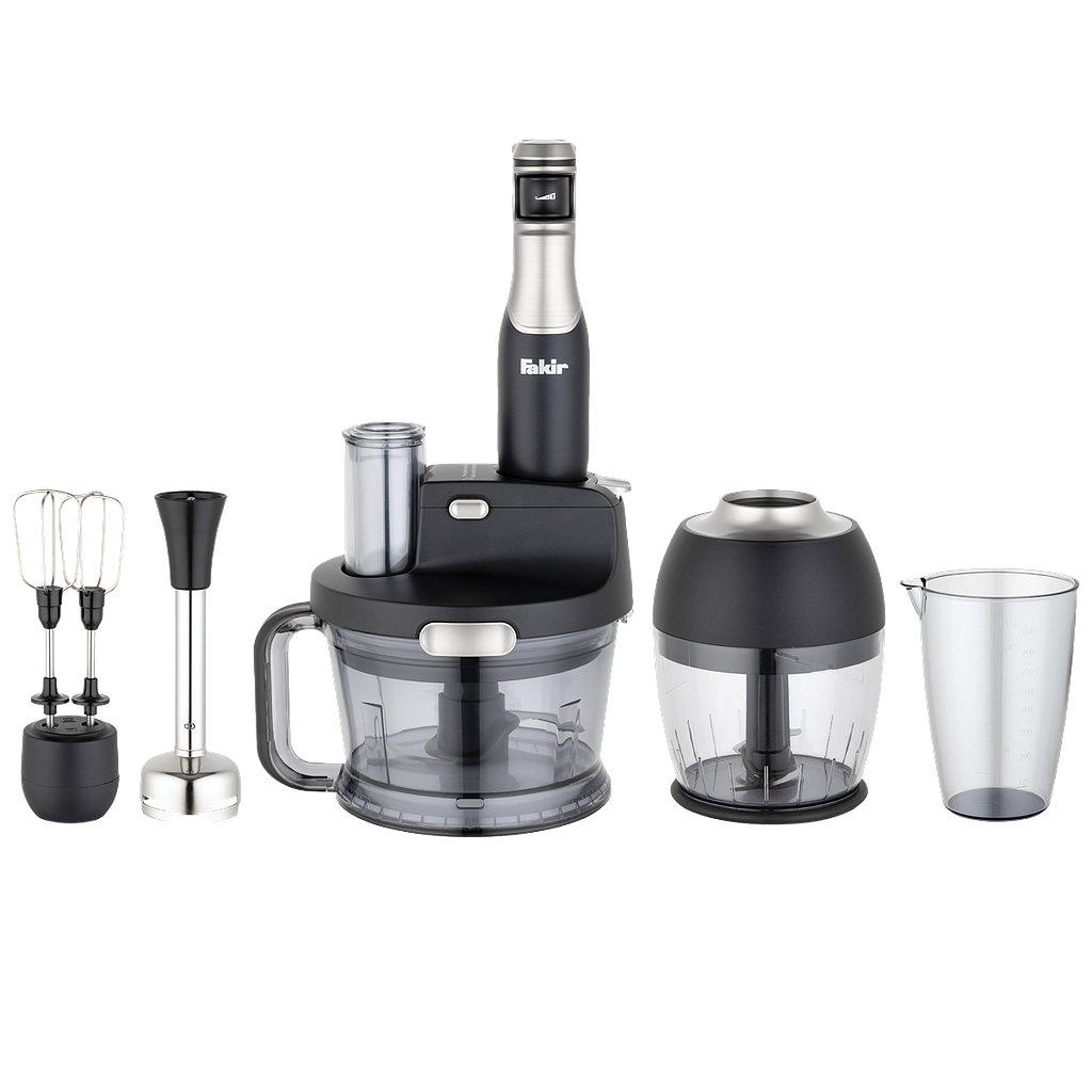 Fakir Blender Set Speed Multi Black&Silver,1000W