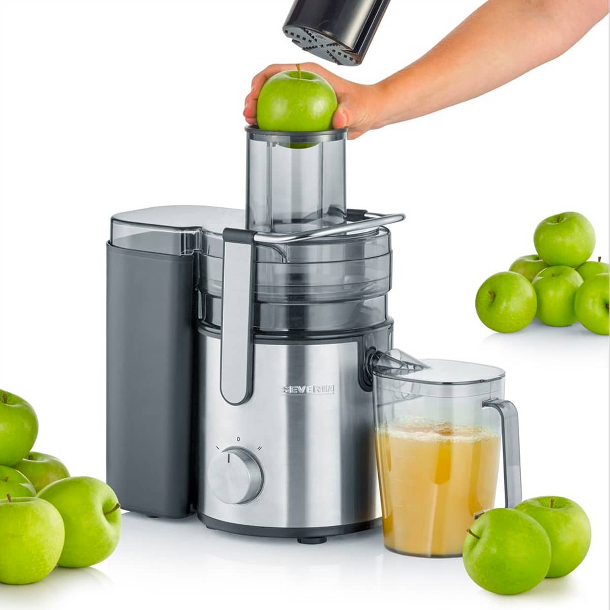 Severin Juicer 800 W Stainless steel, Black