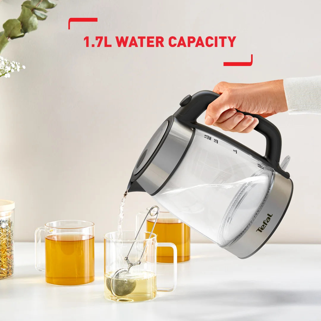 TEFAL GLASS KETTLE 1.7L