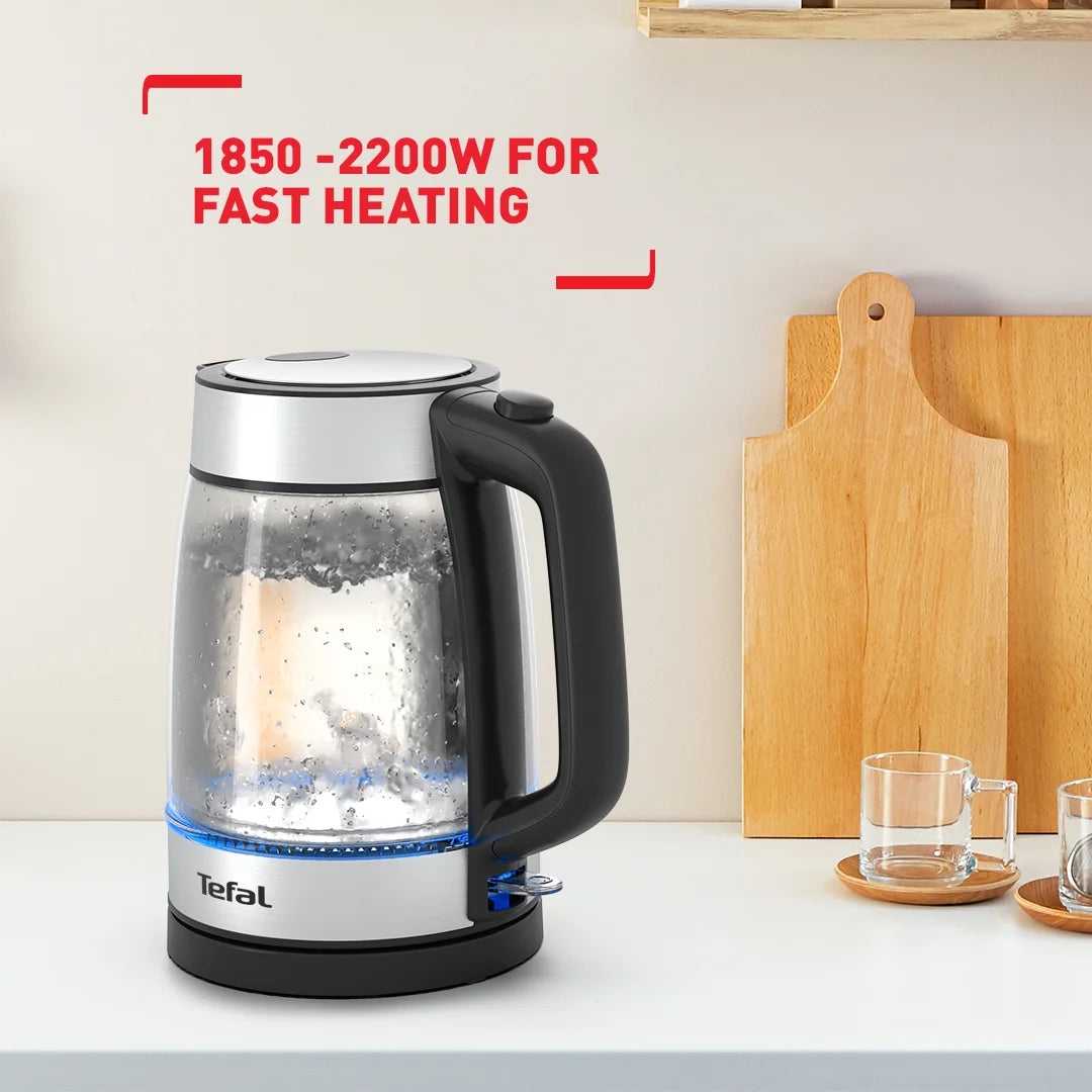 TEFAL GLASS KETTLE 1.7L