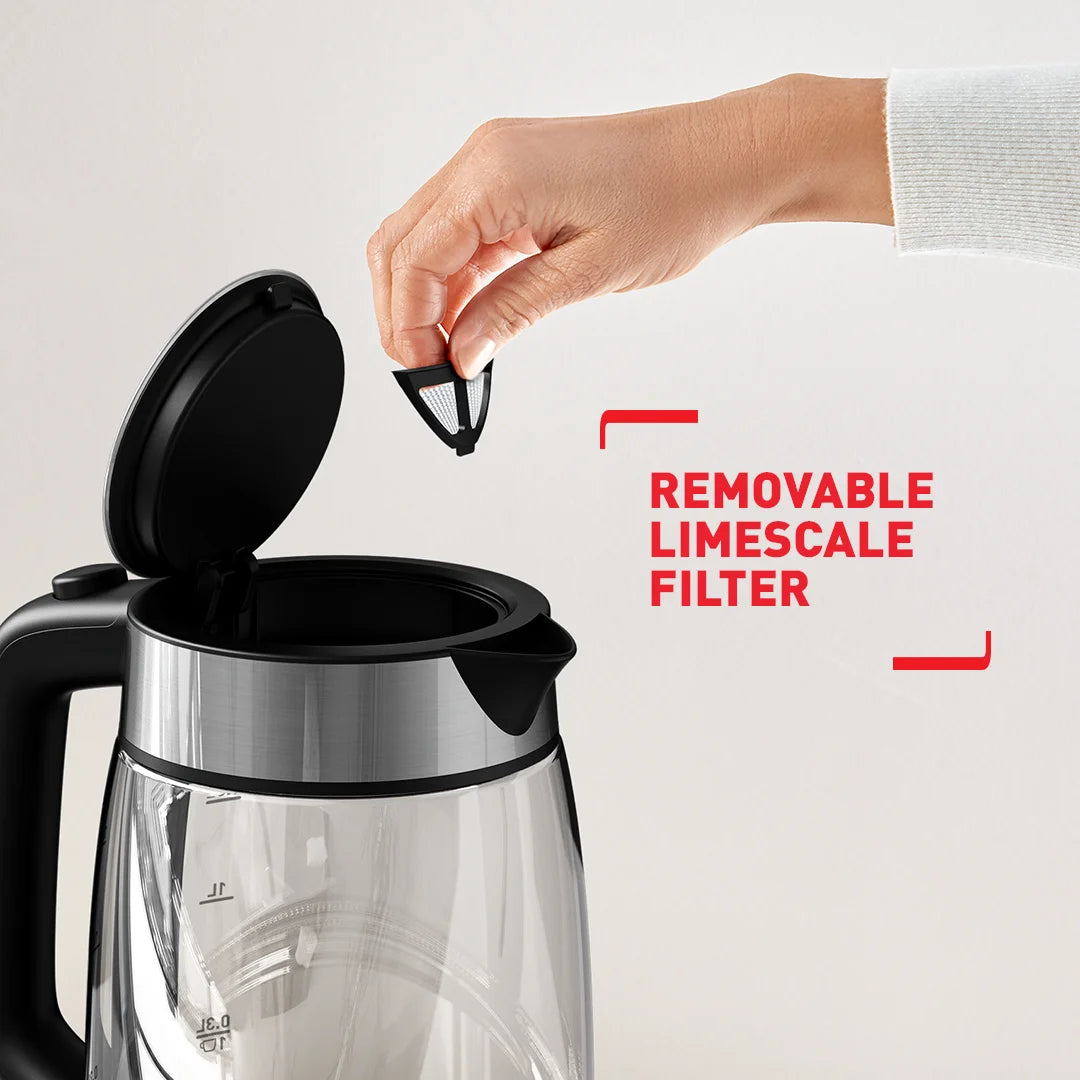 TEFAL GLASS KETTLE 1.7L
