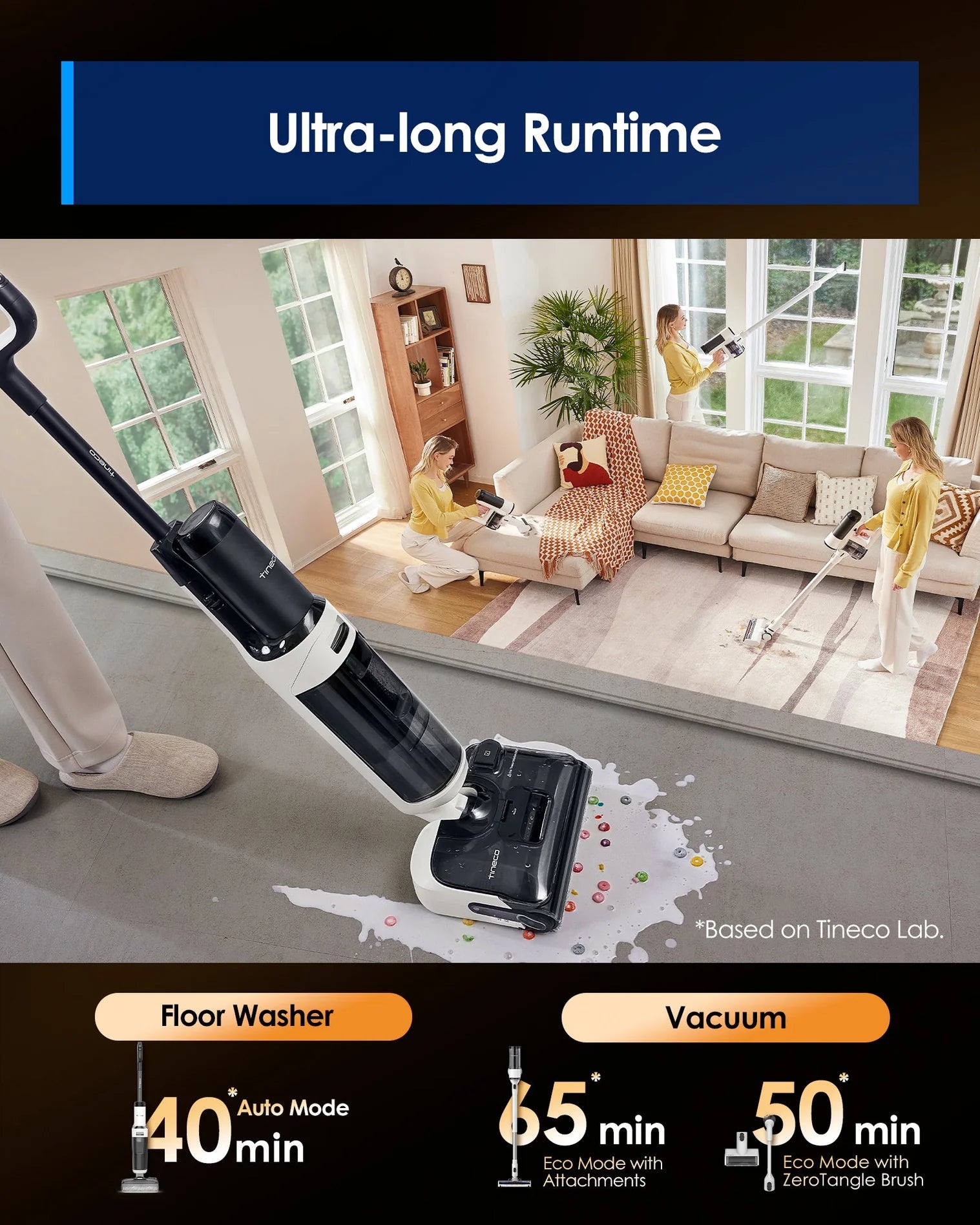 Tineco Floor One Switch S6 Stretch Wet Dry Vacuum Cleaner
