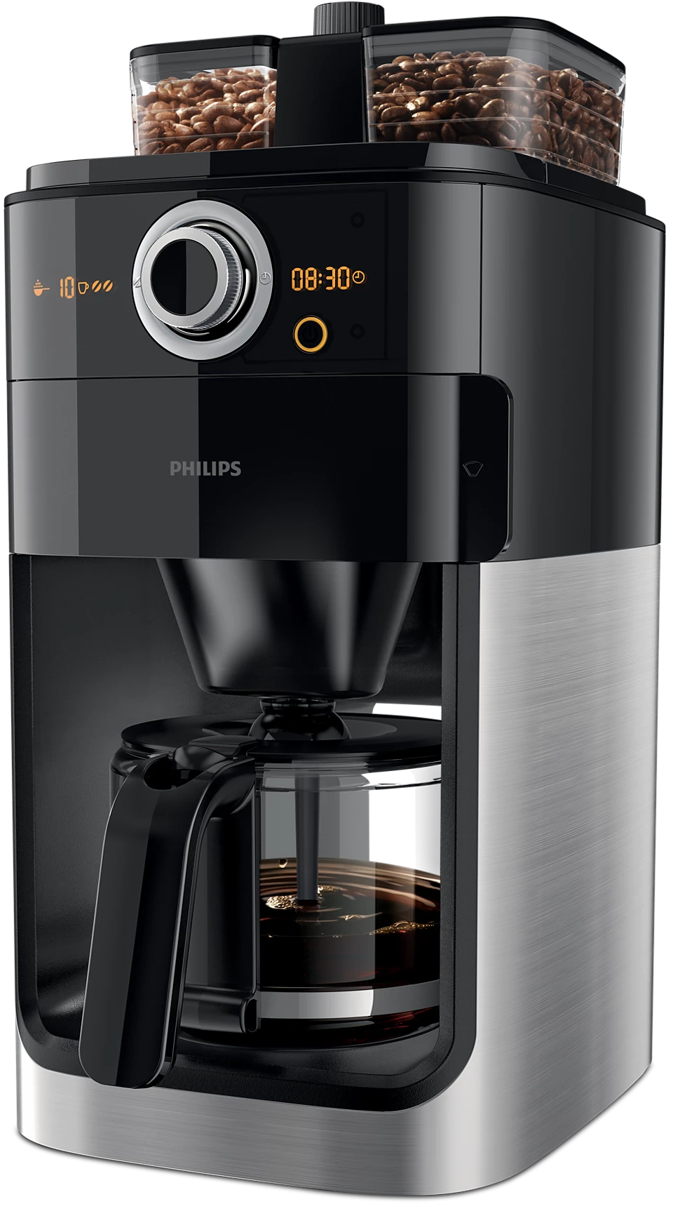 Philips Grind & Brew Coffee Maker (Black)