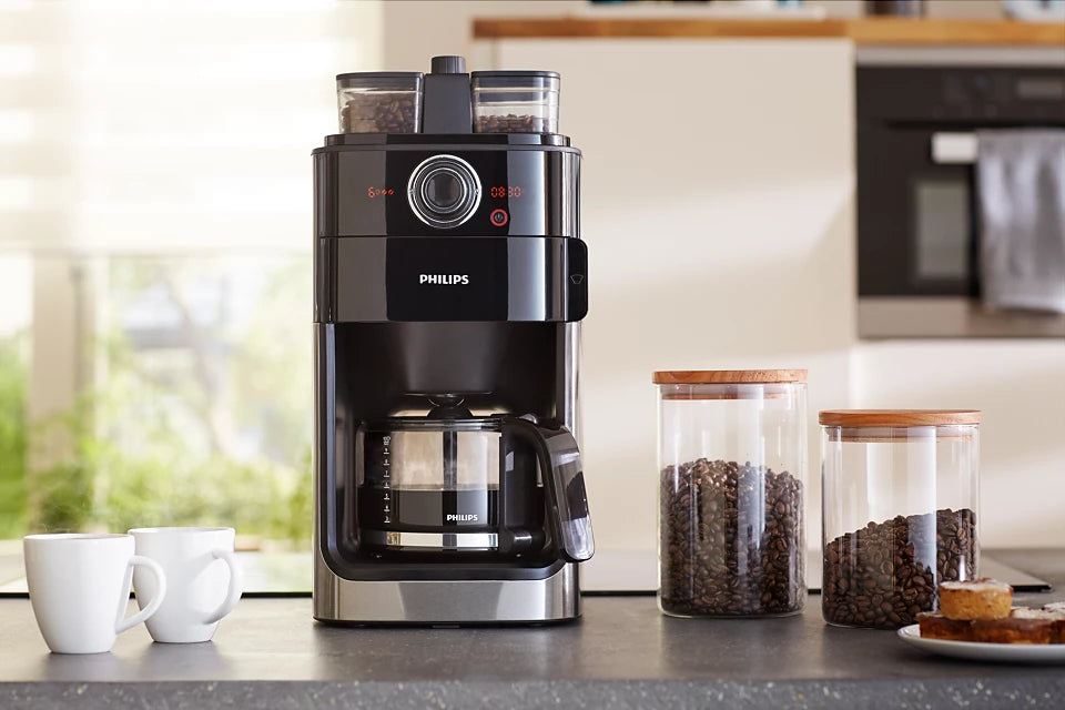Philips Grind & Brew Coffee Maker (Black)