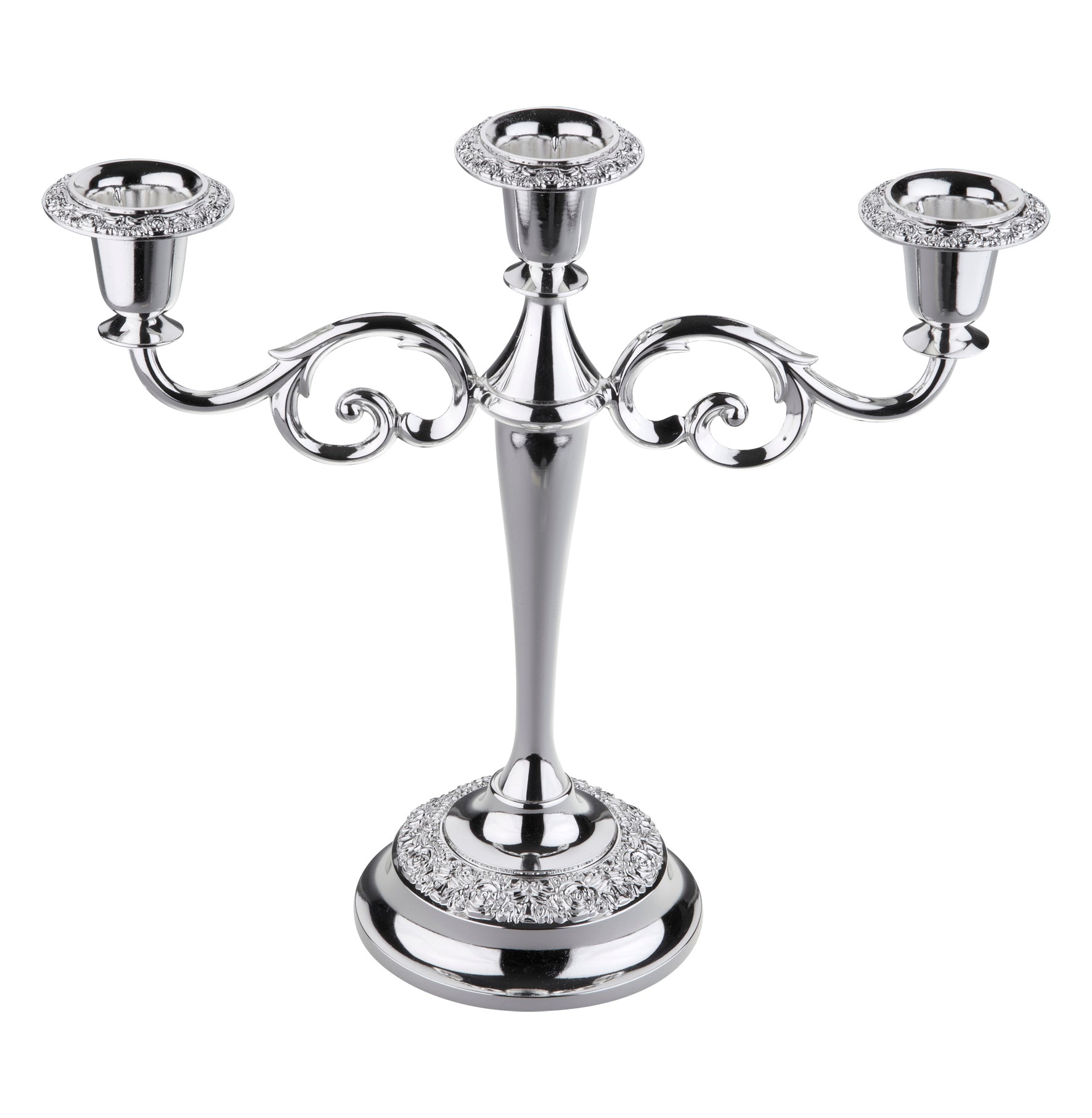 Queen Anne 3 Light Candle Holder Candelabra Silver
                Queen Anne 3 Light Candle Holder Candelabra Silver