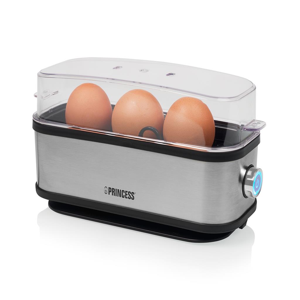 Princess 262045 Egg Boiler Black, Silver (Matte)