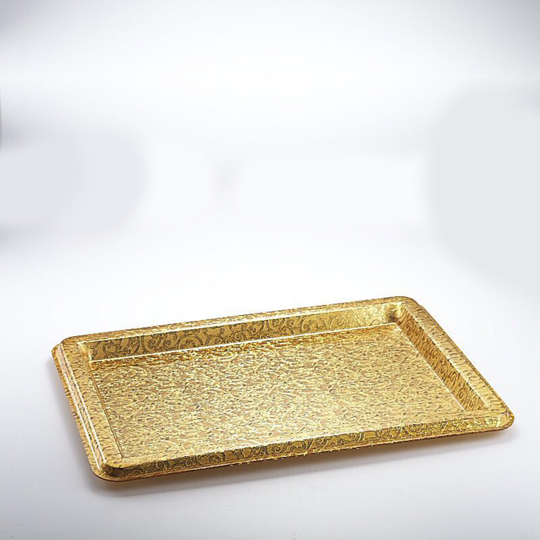 Vague Acrylic Tray Bride Dress Gold Cloth - Whole and All