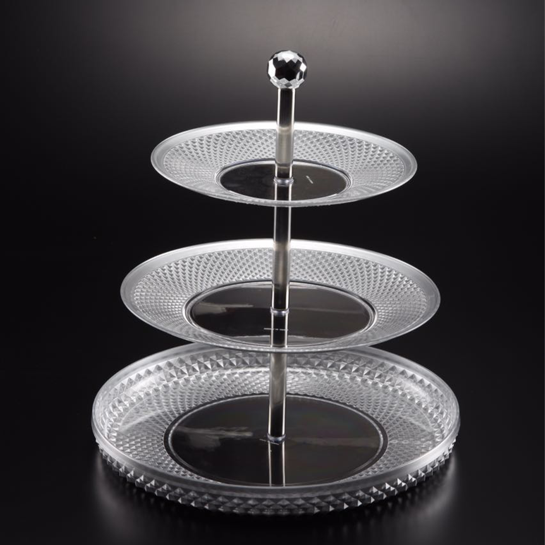 Vague Acrylic Diamond 3 Tiers Sweet Set - Whole and All