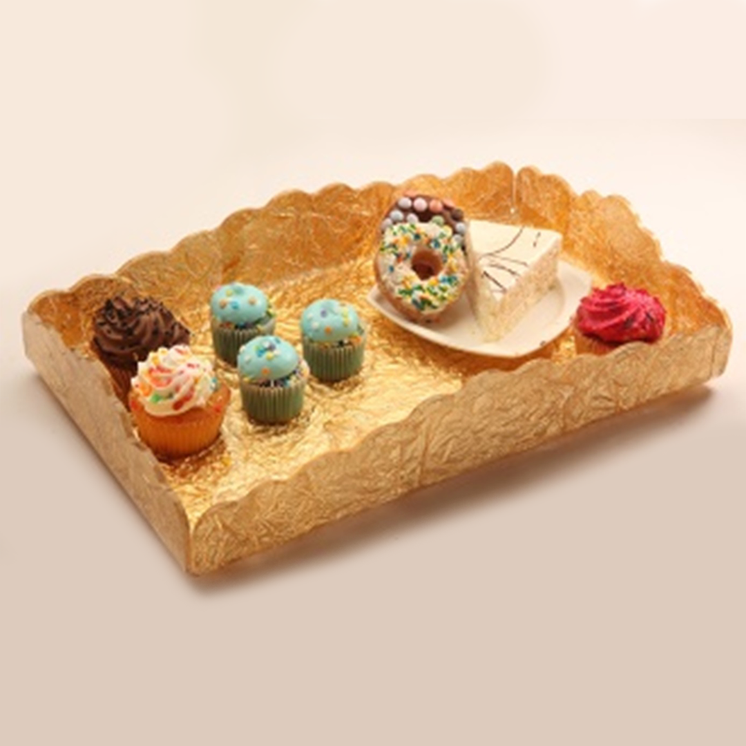 Vague Acrylic Trays Golden - Whole and All