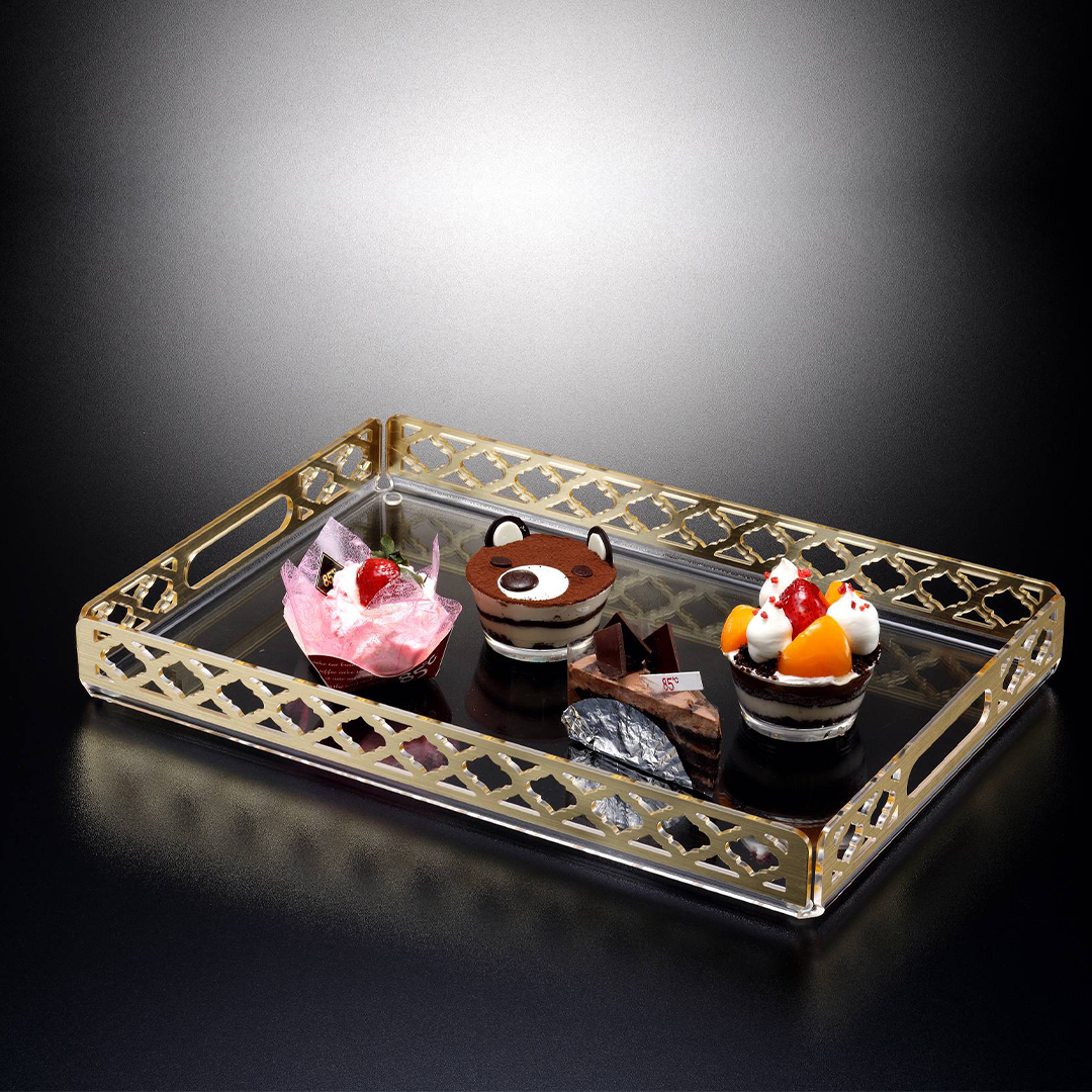 Vague Laser Tray Golden - Whole and All