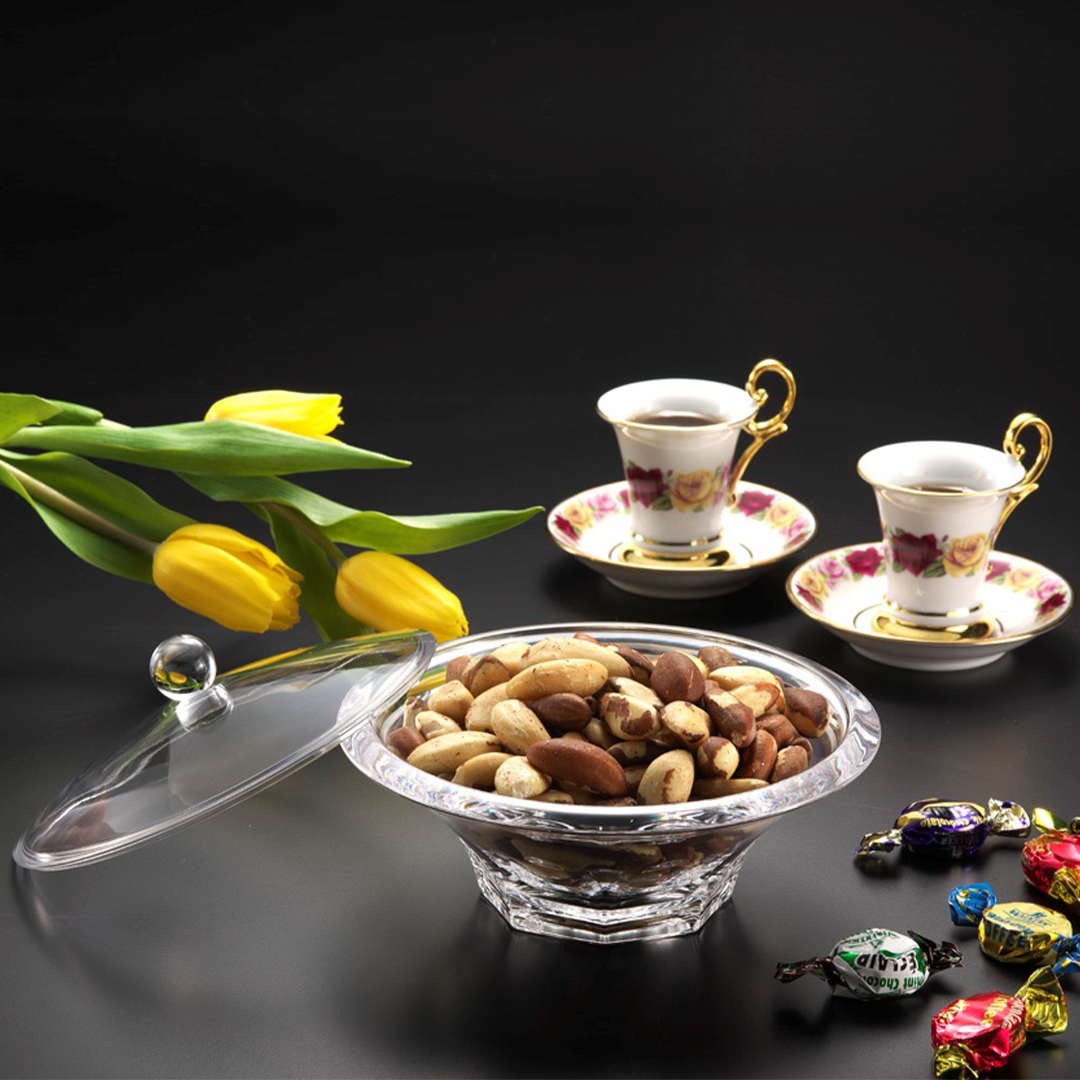 Vague Acrylic Candy & Dates Serving Bowl  17.5x12  Date bowl - Whole and All