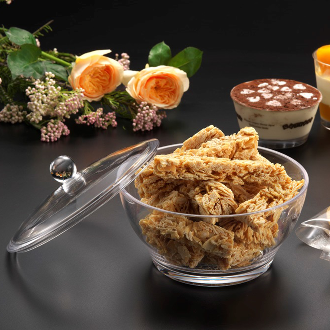 Vague Acrylic Candy & Dates Serving Bowl 15x12.2  Date bowl - Whole and All