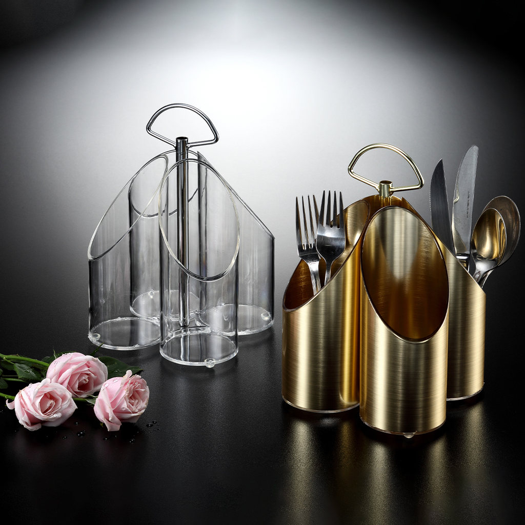Vague Ac. Cutlery Holder Golden