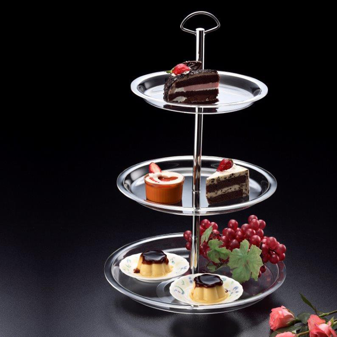 Vague Acrylic Cake Stand 3 Tiers 25/30/35cm - Whole and All