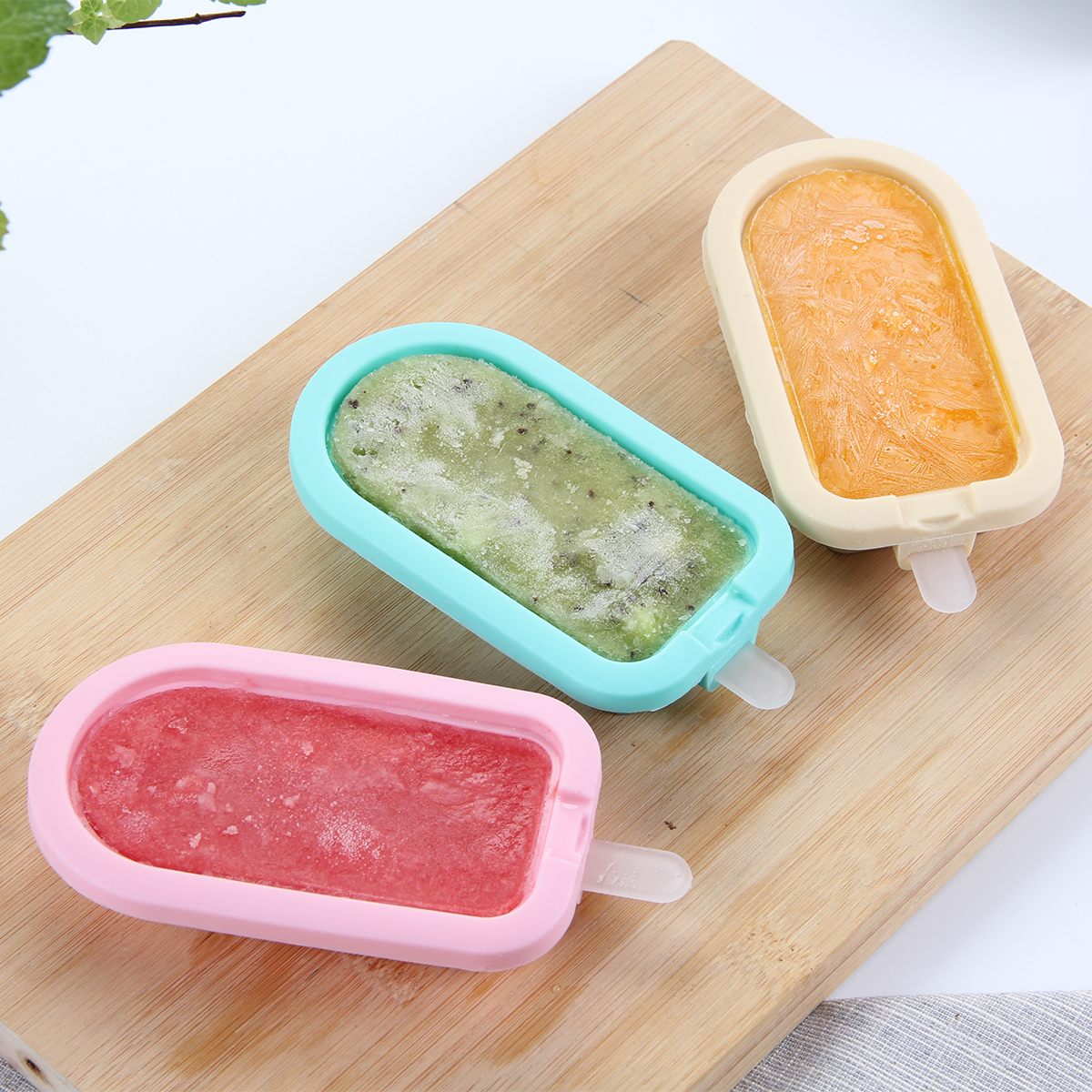 Vague Silicone Ice Cream Strawberry Mould Set /3Pcs