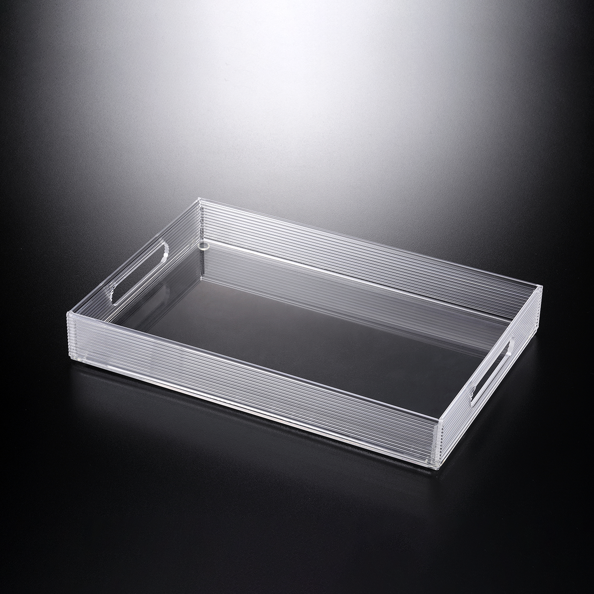 Vague Ac. Serving Tray Transparent & Silver
                Vague Ac. Serving Tray Transparent & Silver