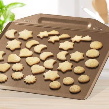 Zenker "Mojave Gold" Baking Tray, Gold/Mahagony, 36X33 cm - Whole and All
