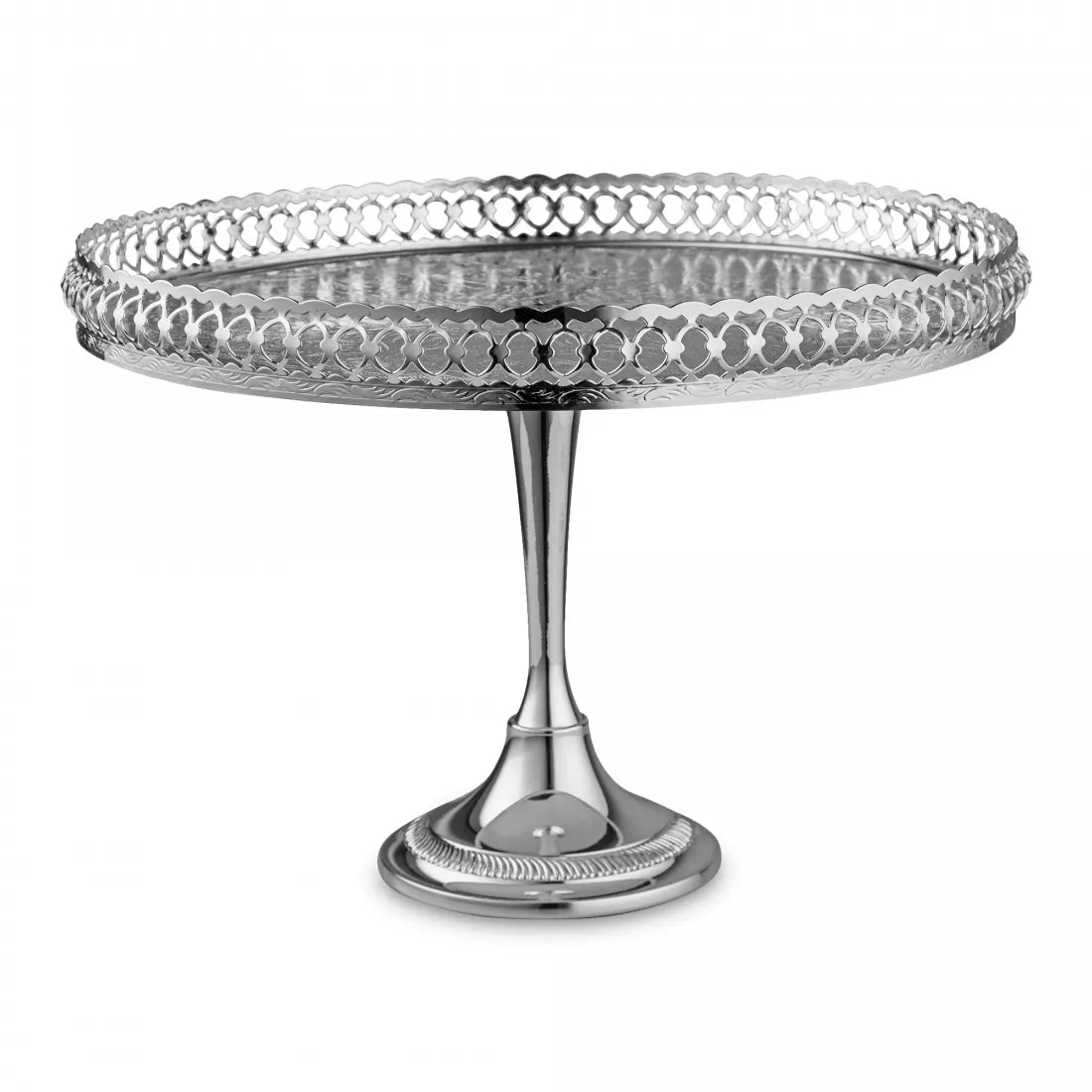 Queen Anne Cake Dish On A Leg Stainless Steel, Silver Large
                Queen Anne Cake Dish On A Leg Stainless Steel, Silver Large