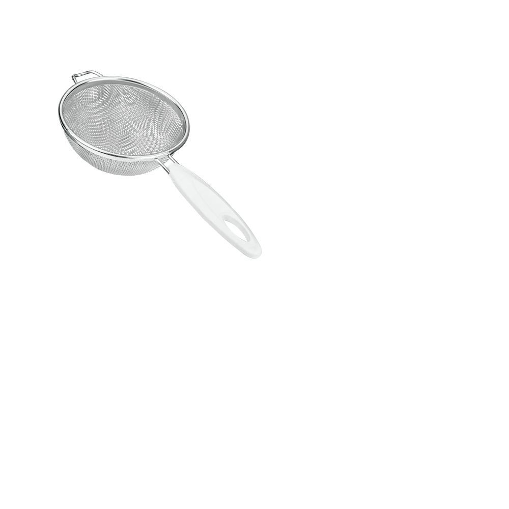 Metaltex Stainless Steel Strainer Fine Mesh, Label, 10 Cm