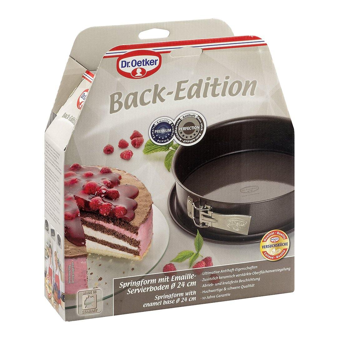 Dr. Oetker "Back-Edition" Springform Pan With Enamel Base And Non-Stick Ring, Brown, 24X8 Cm - Whole and All
