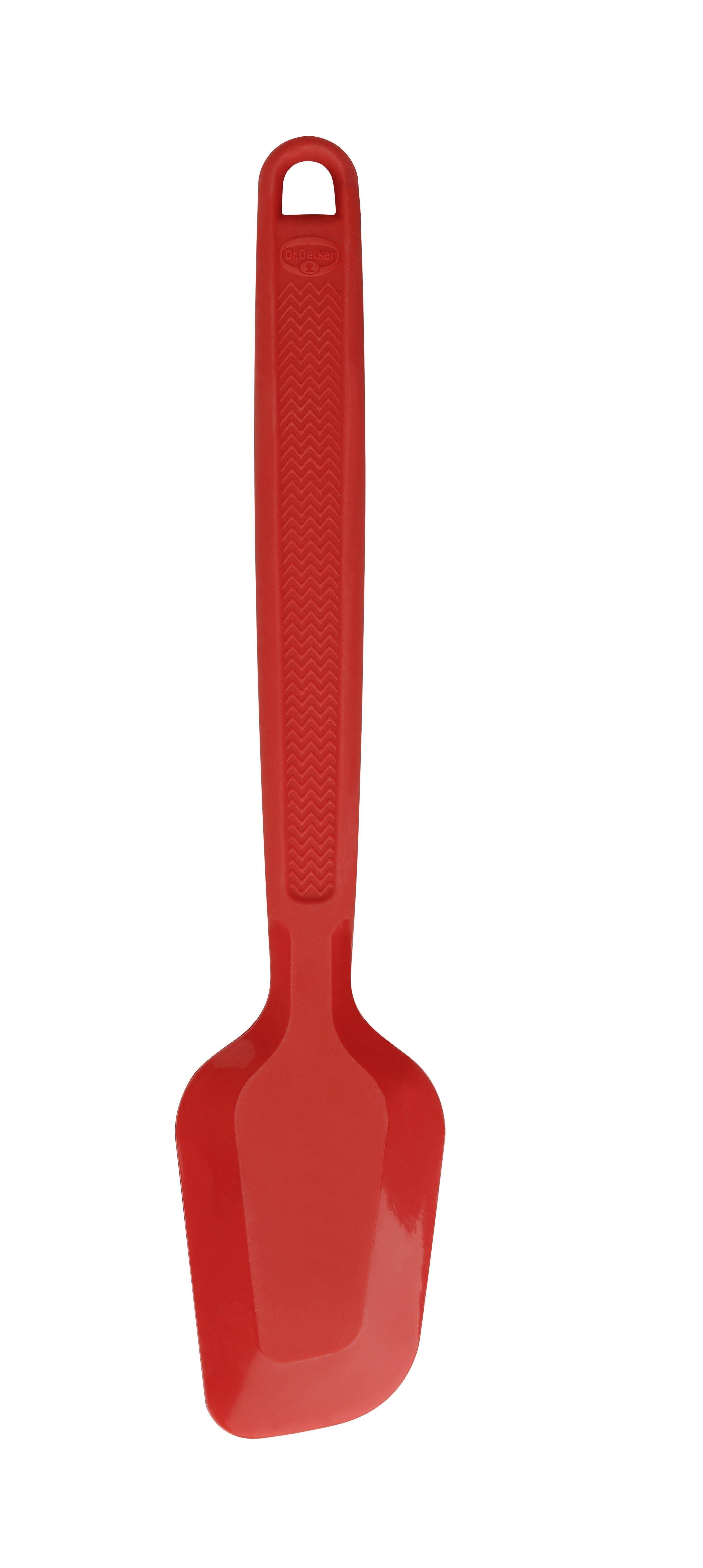 Dr. Oetker "Flexxibel Love" Silicone Dough Scraper Big, Red, 28X6 Cm - Whole and All