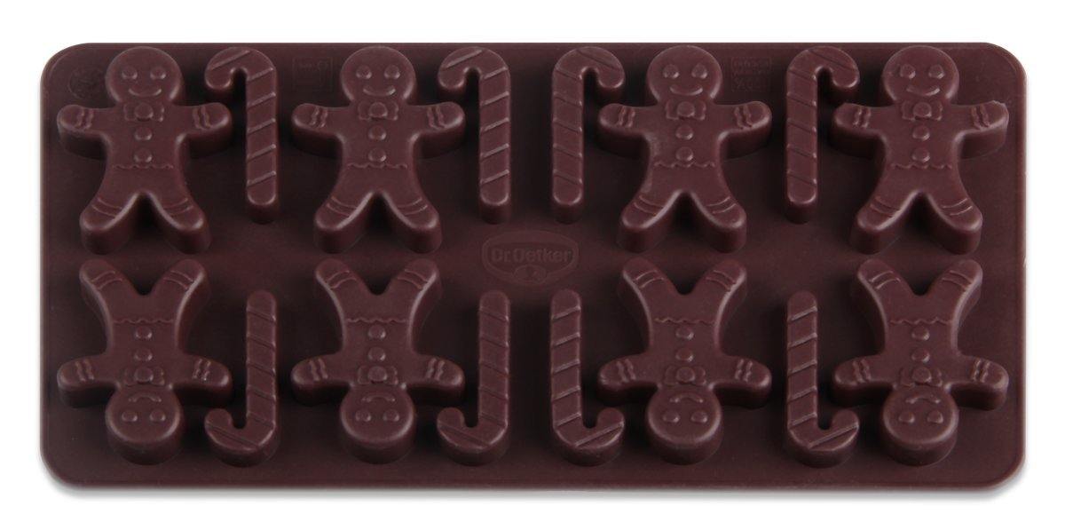 Dr. Oetker Silicone Mould Confectionery, Brown, 20.5X10.5X1.5 cm - Whole and All