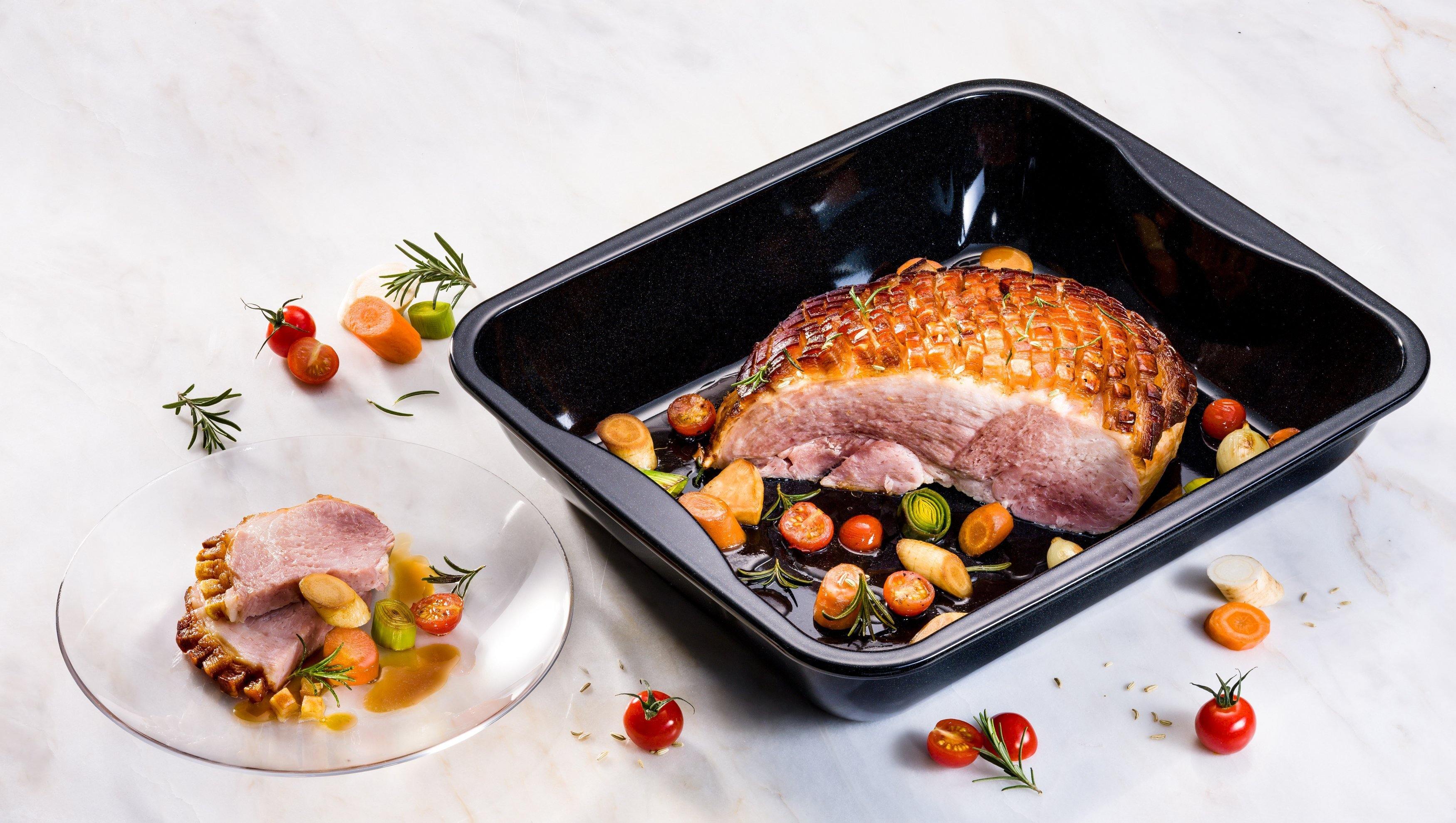 Dr. Oetker "Back-Idee Kreativ" Maxi Roasting/ Casserole Dish Enamel, Black, 40X34X8 Cm - Whole and All