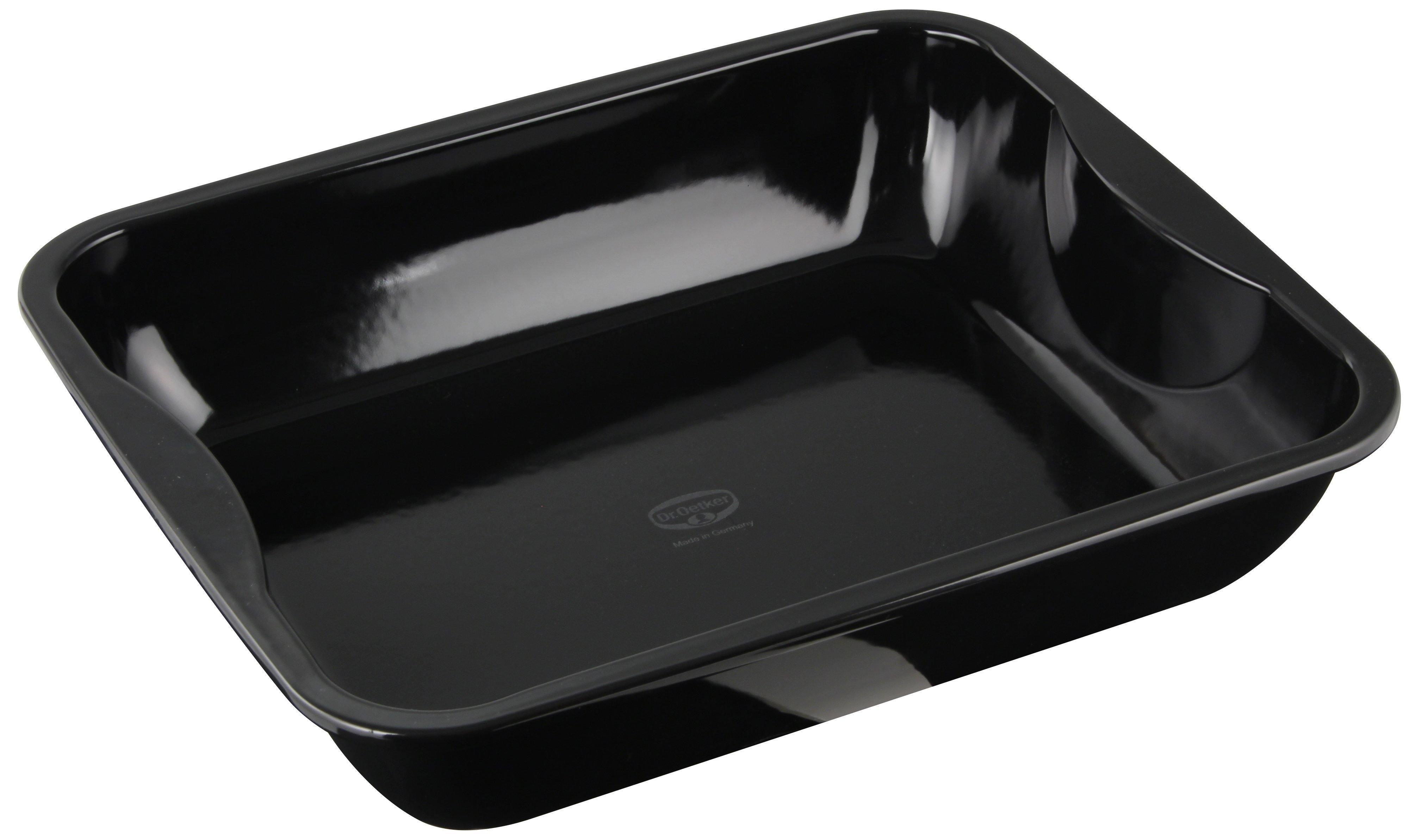 Dr. Oetker "Back-Idee Kreativ" Maxi Roasting/ Casserole Dish Enamel, Black, 40X34X8 Cm - Whole and All