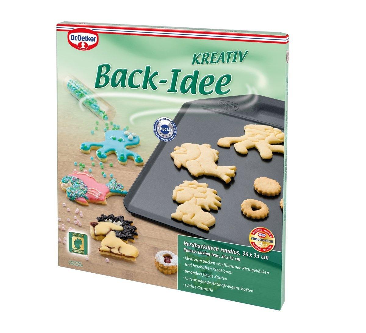Dr. Oetker Baking Sheet "Back-Idee", Black, 36X33X5 cm - Whole and All