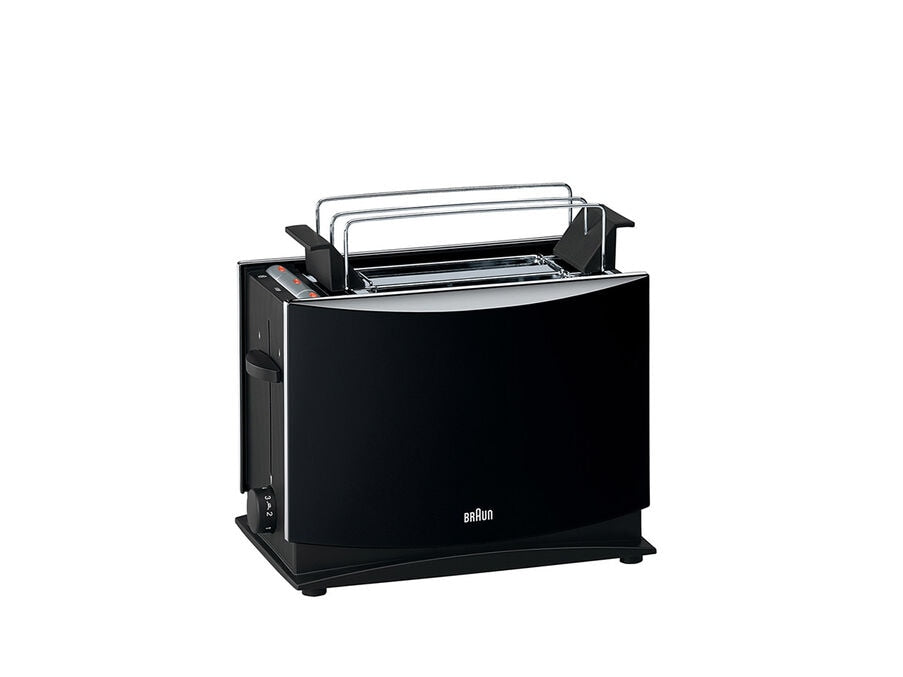 Braun Modern Wide Slot Toaster, 220V (Black)