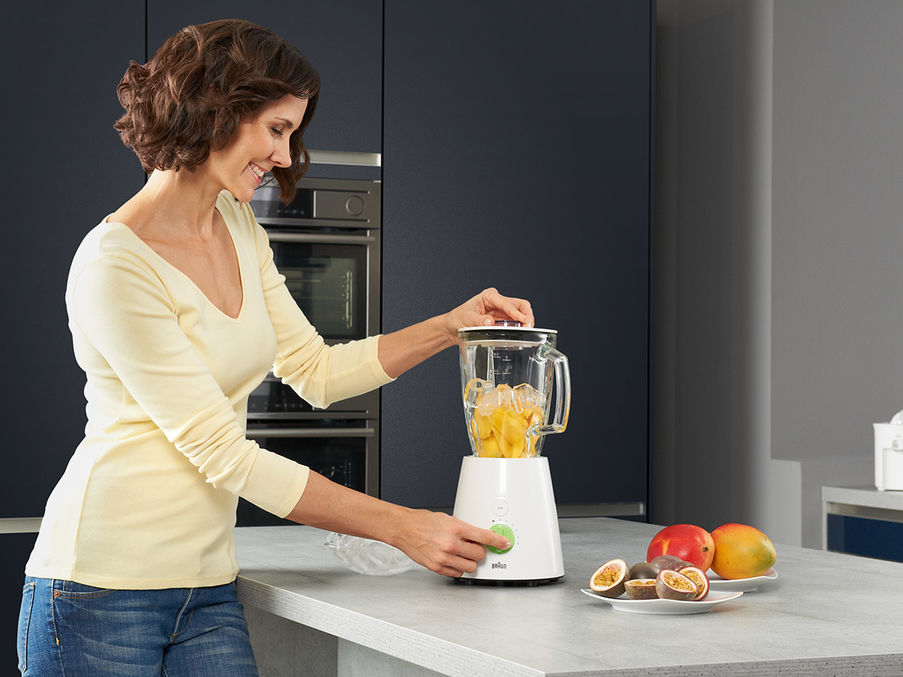 Braun Tribute Collection 800W Glass Jar Blender 220V (White)