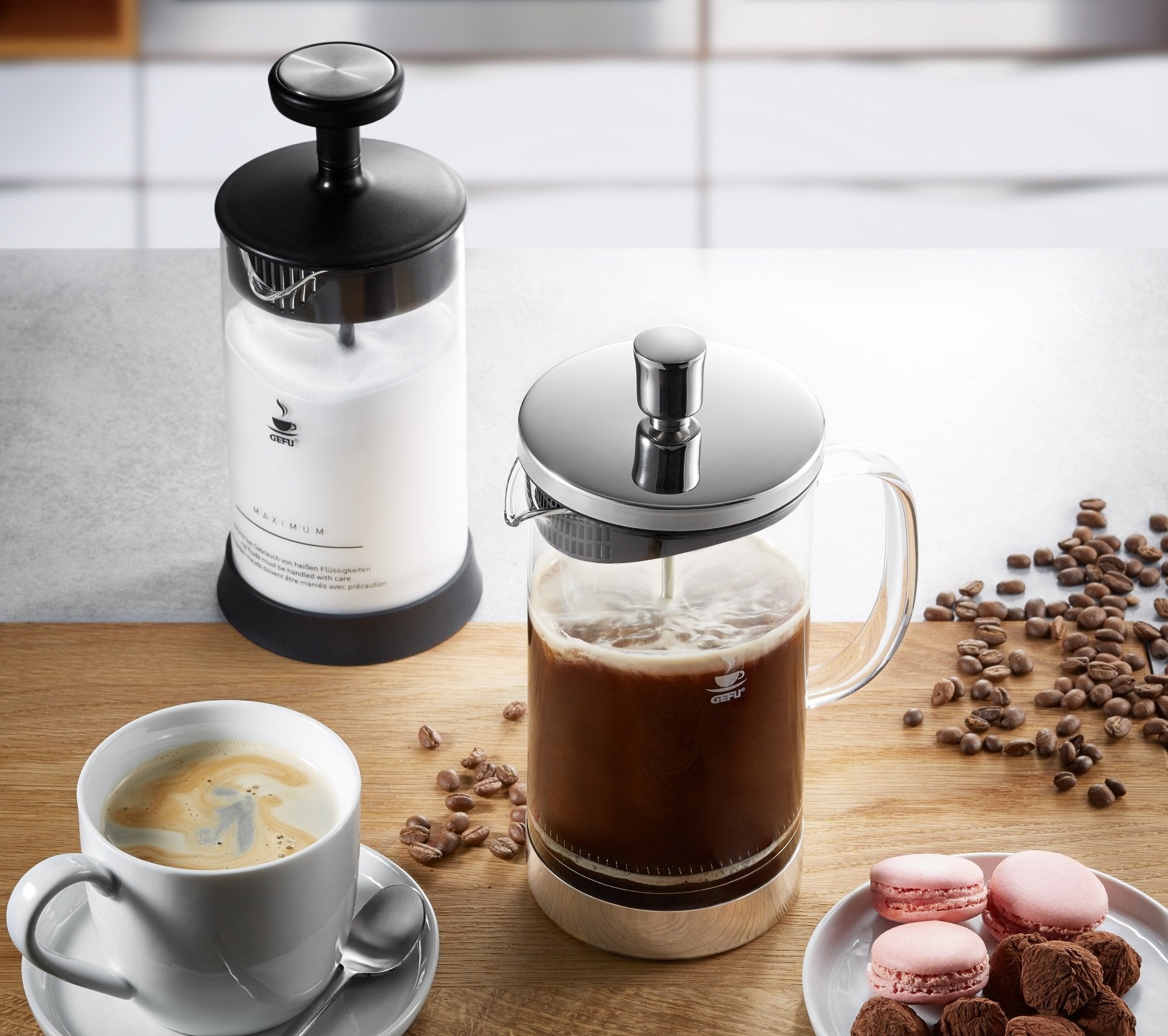 GEFU Coffee Press Diego, 1000 Ml (35.2 Fl Oz) - Whole and All