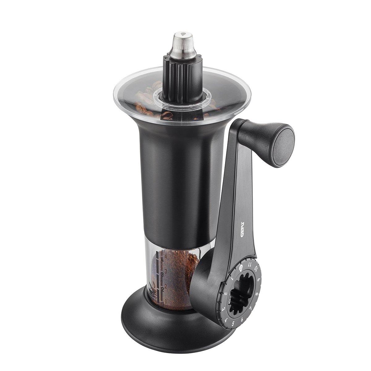 GEFU Coffee Grinder Lorenzo, Black - Whole and All