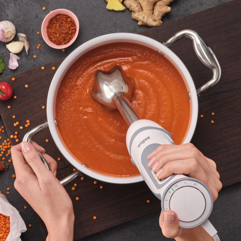 Braun MultiQuick 5 Vario Hand Blender, Sauce Mixer, BPA-Free (White/Grey)