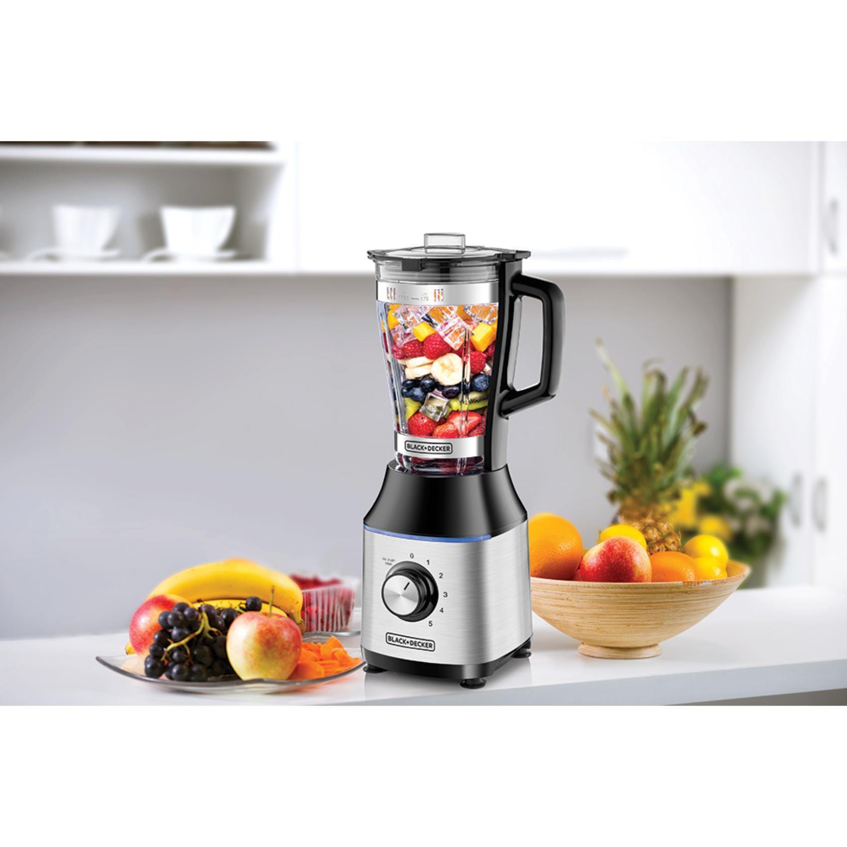 Black+Decker 700W Glass Jar Blender - Whole and All