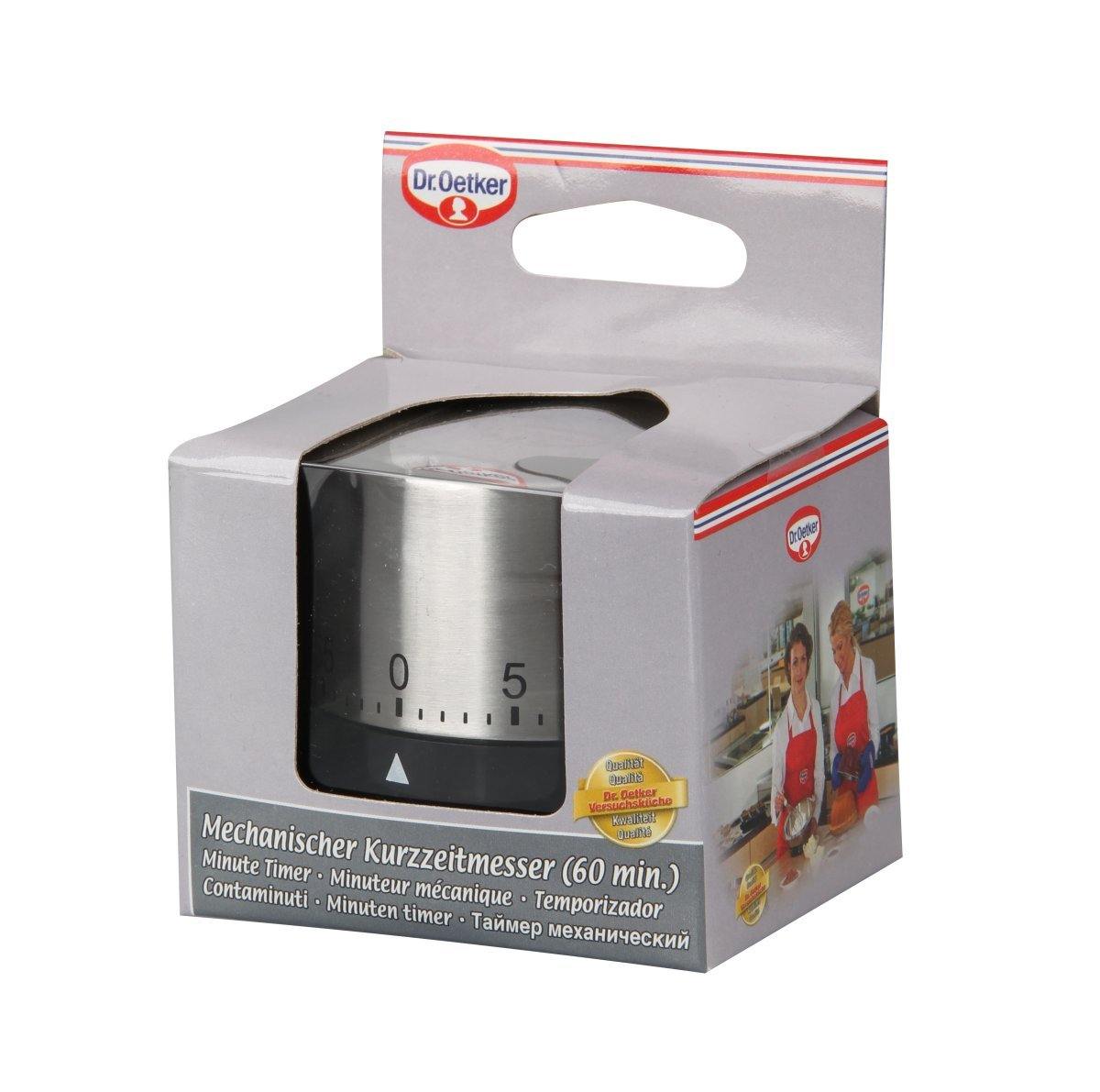 Dr. Oetker Cooking Timer Of Stainless Steel, Kitchen Help, Egg Kitchen Timer, 6.5 cm - Whole and All