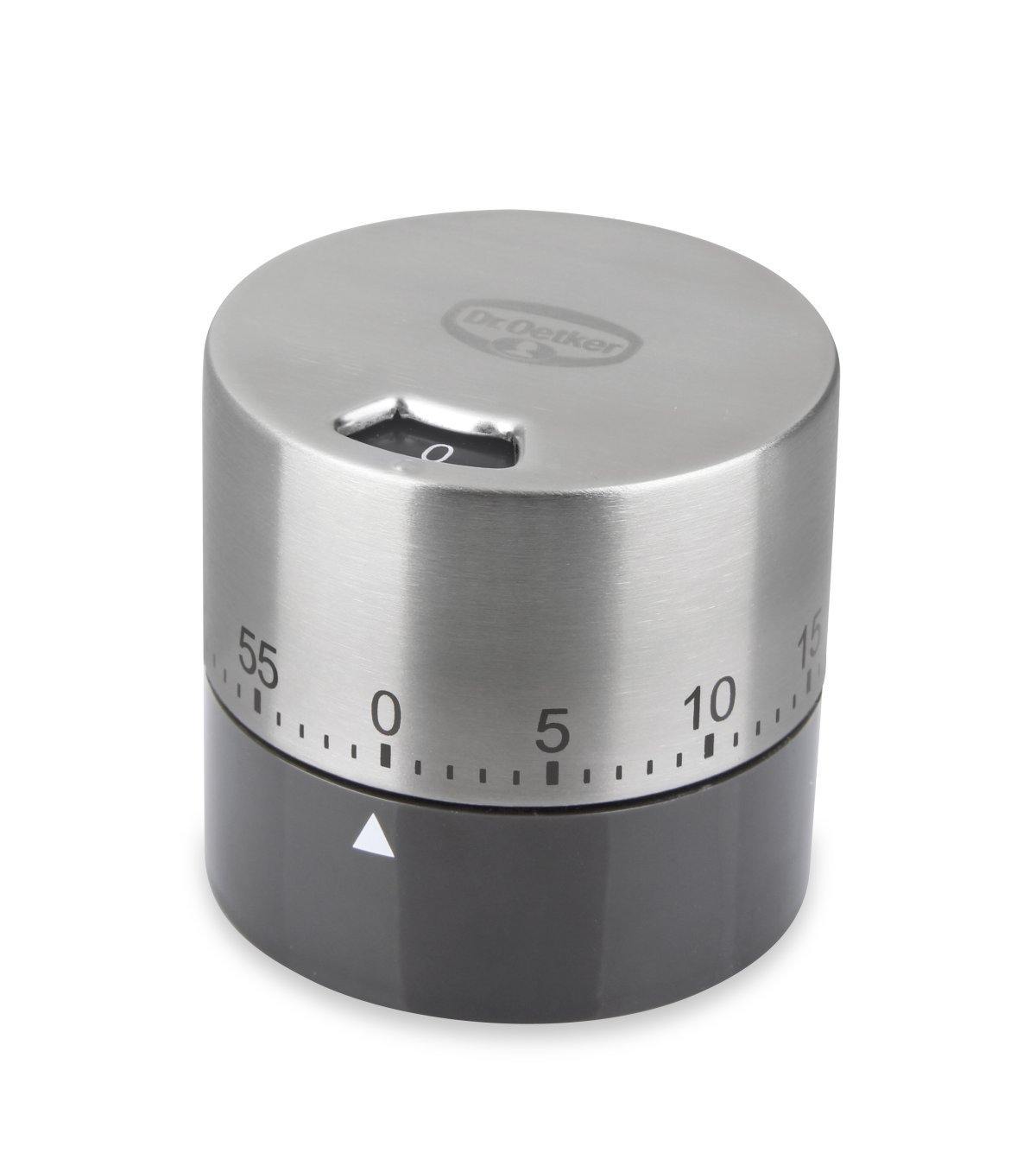 Dr. Oetker Cooking Timer Of Stainless Steel, Kitchen Help, Egg Kitchen Timer, 6.5 cm - Whole and All
