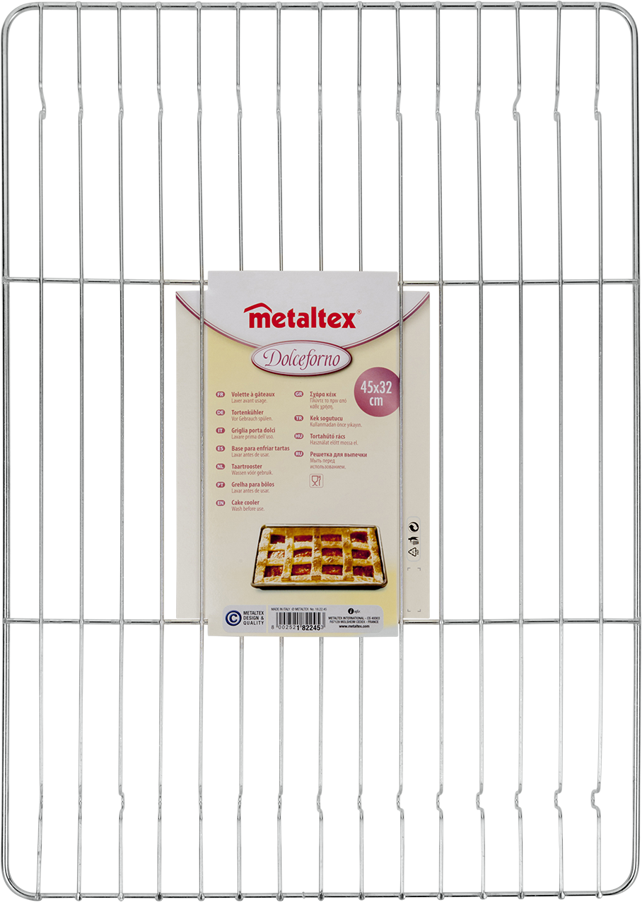 Metaltex Tin Plated Rectangular Cake Cooler, Carded, 45X32 Cm