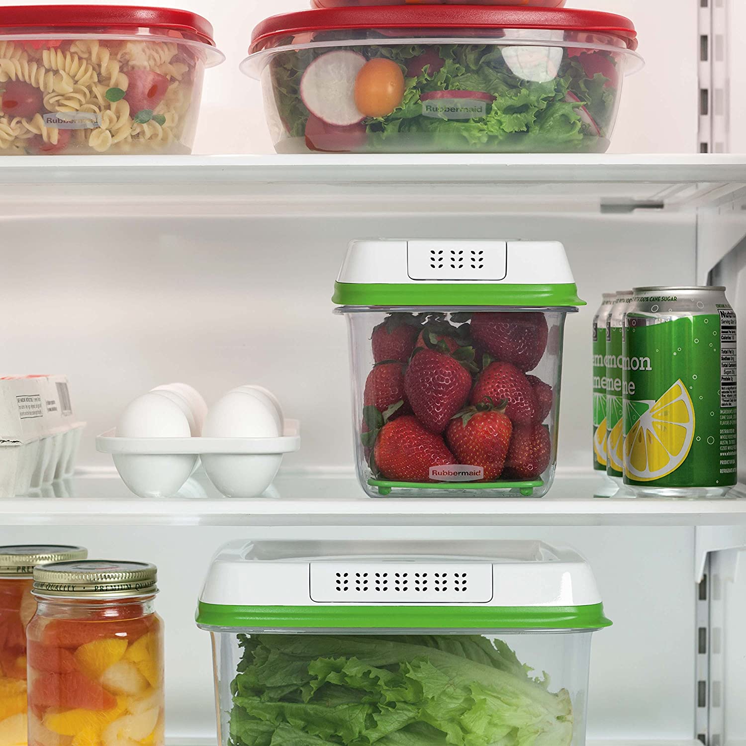 Rubbermaid FreshWorks Medium Square Food Storage Container, 1.5 L - Whole and All